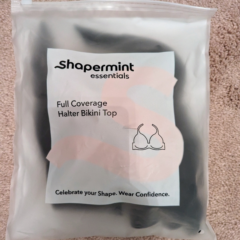 Shapermint Essentials Full Coverage Halter Bikini Top 👙🏖️ - Picture 4 of 6